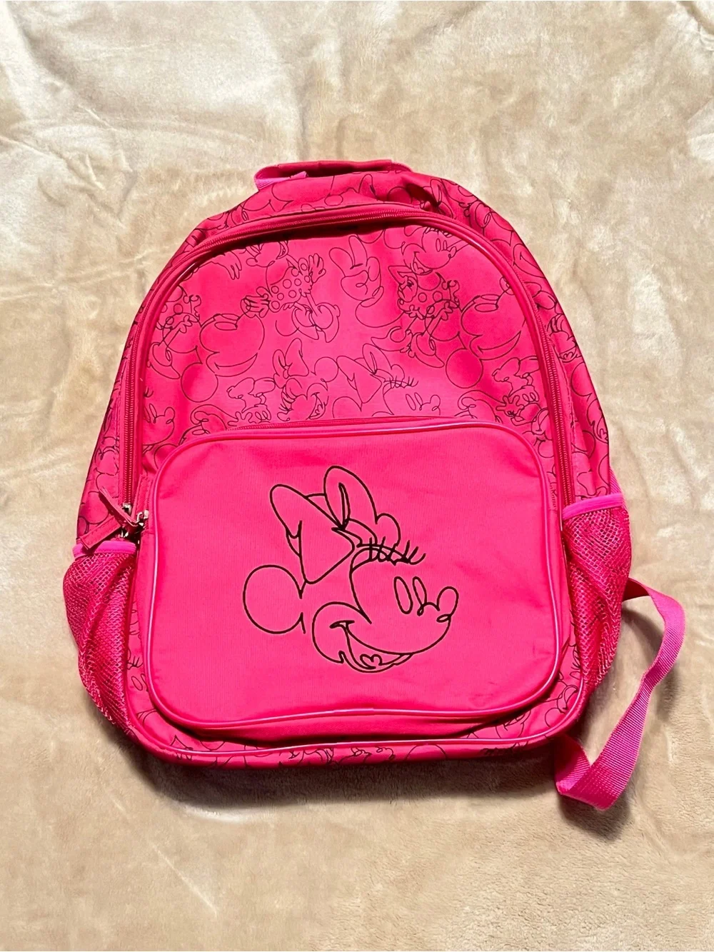 Kids Pink Minnie Mouse Backpack - Cute Everyday Bag
